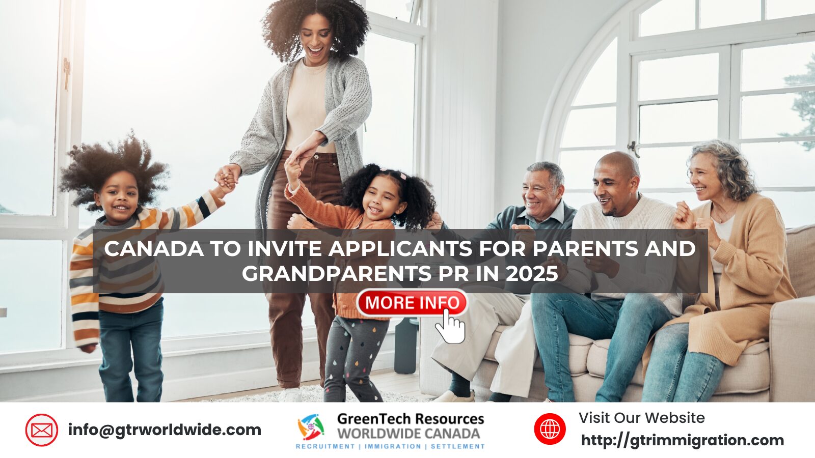 Canada to Invite Applicants for Parents and Grandparents PR in 2025
