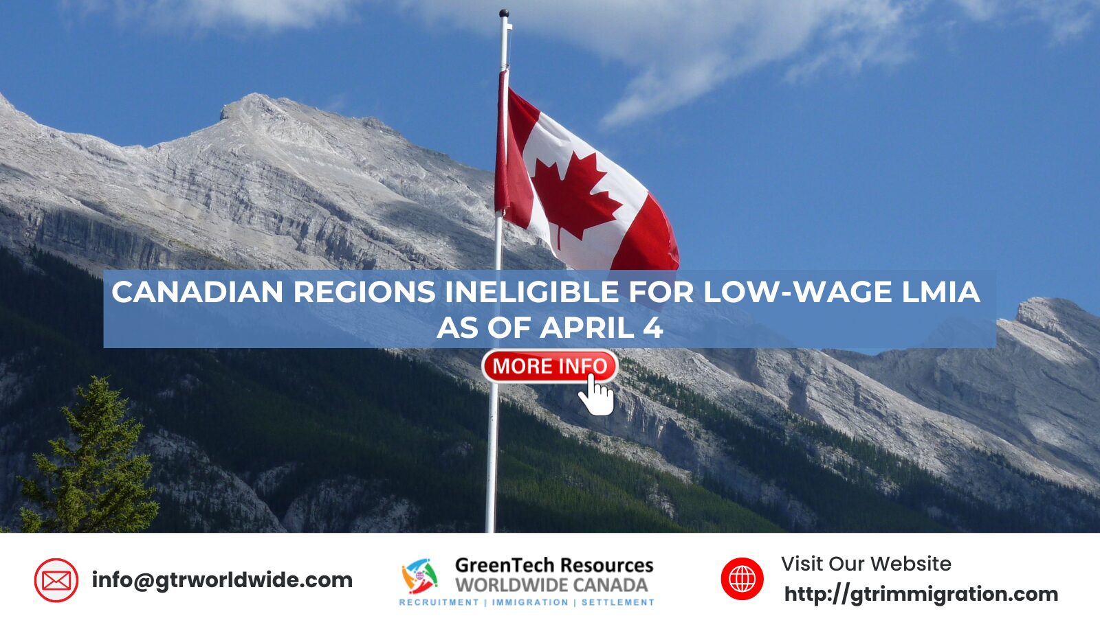 Canadian Regions Ineligible for Low-Wage LMIAs as of April 4