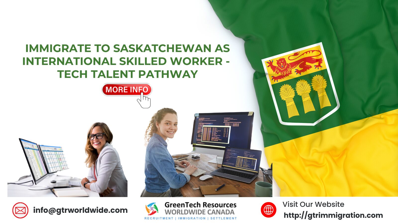 Immigrate to Saskatchewan with International Skilled Workers – Tech Talent Pathway