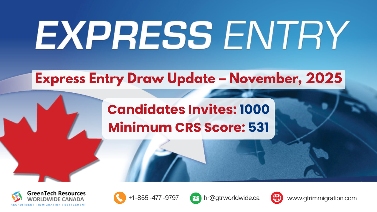 Express Entry Update 2025 – CEC CRS Drops to 531 in Latest Draw