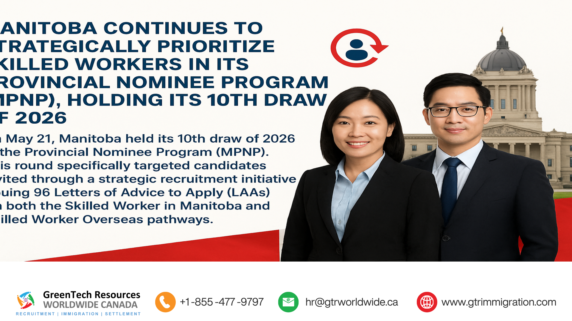Manitoba targets skilled workers invited under a strategic recruitment initiative in 10th draw of the year