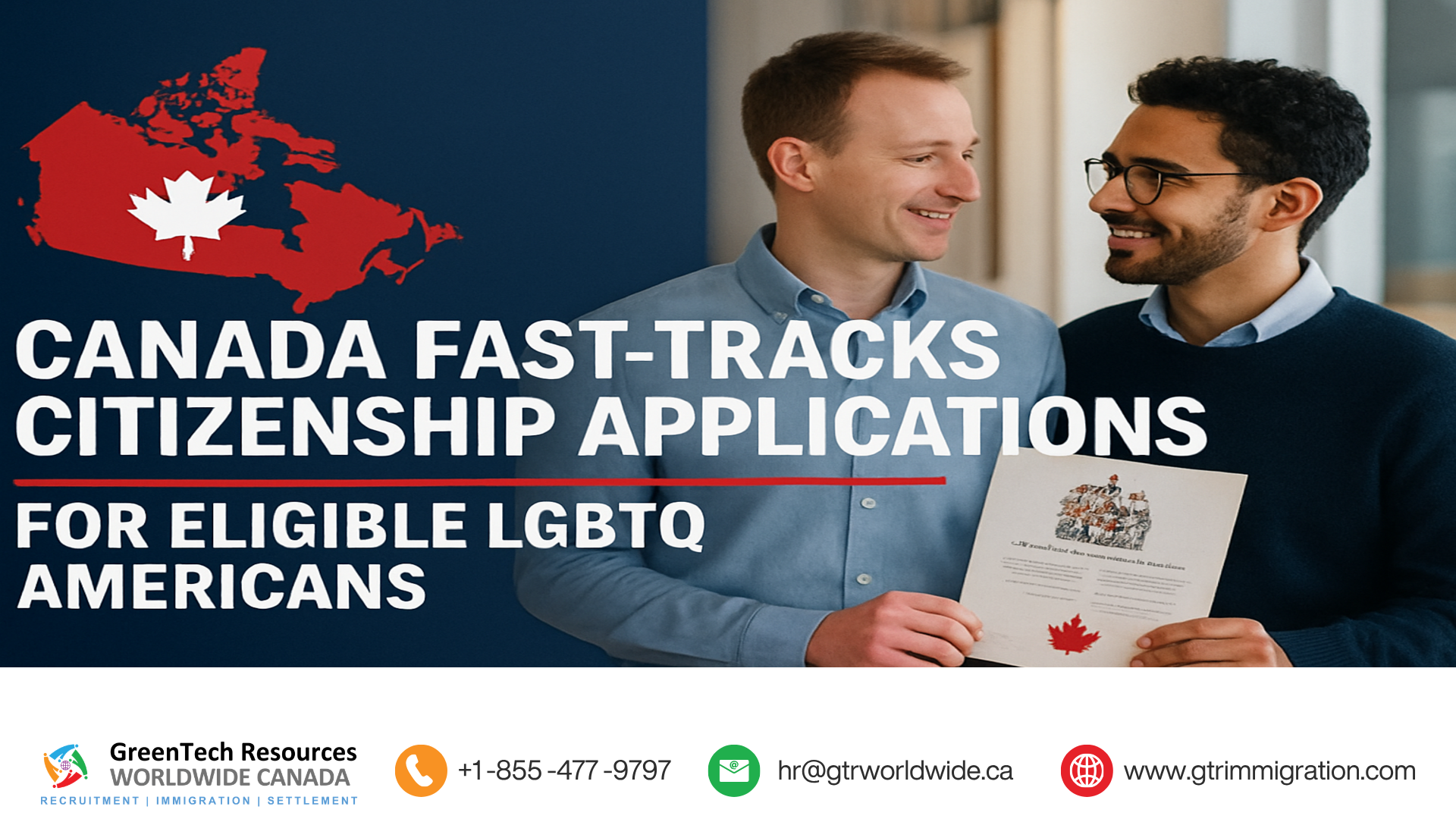 LGBTQ Americans are getting expedited Canadian citizenship certificates