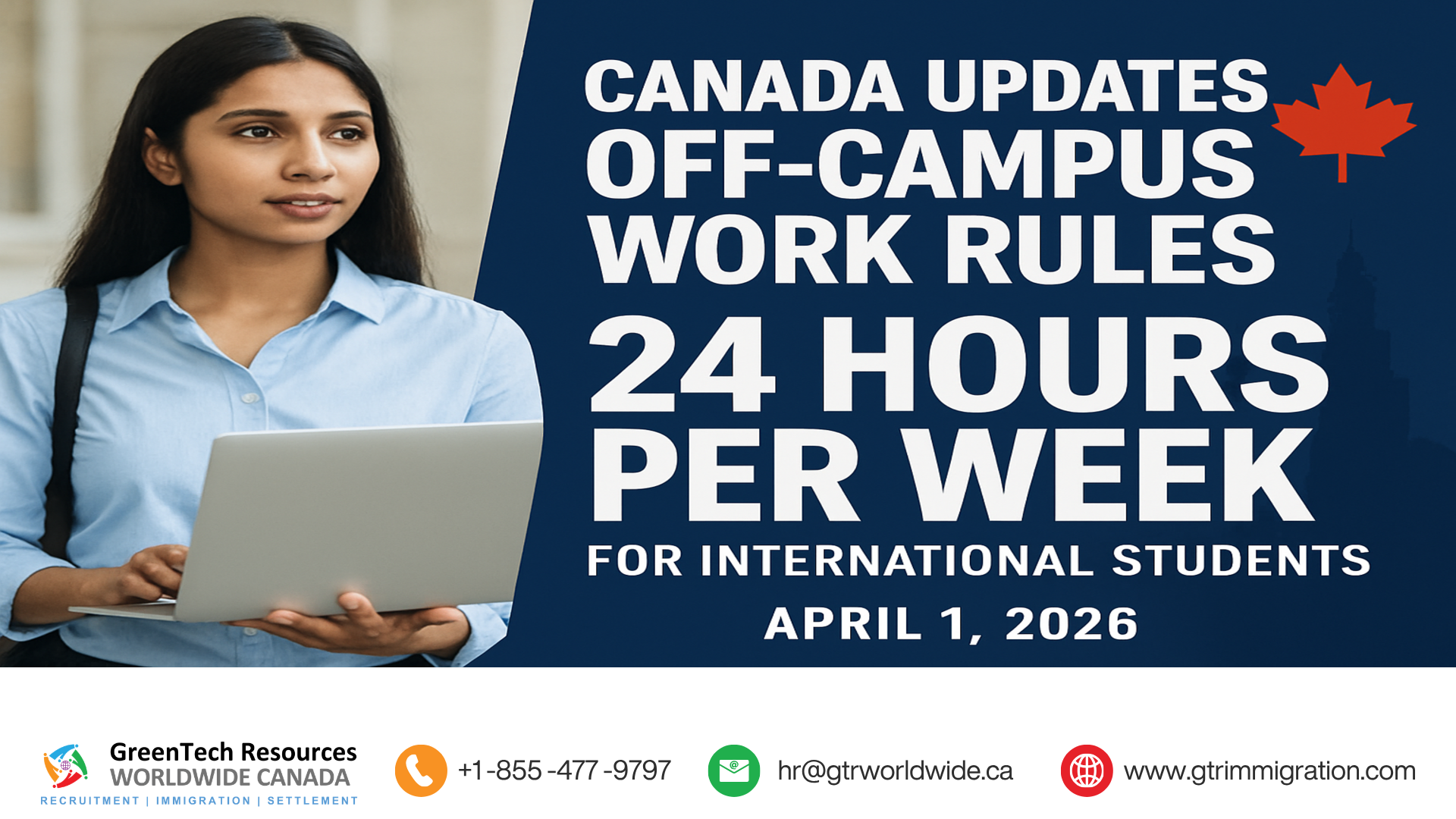 Off-campus work rules for international students: May 2026 update