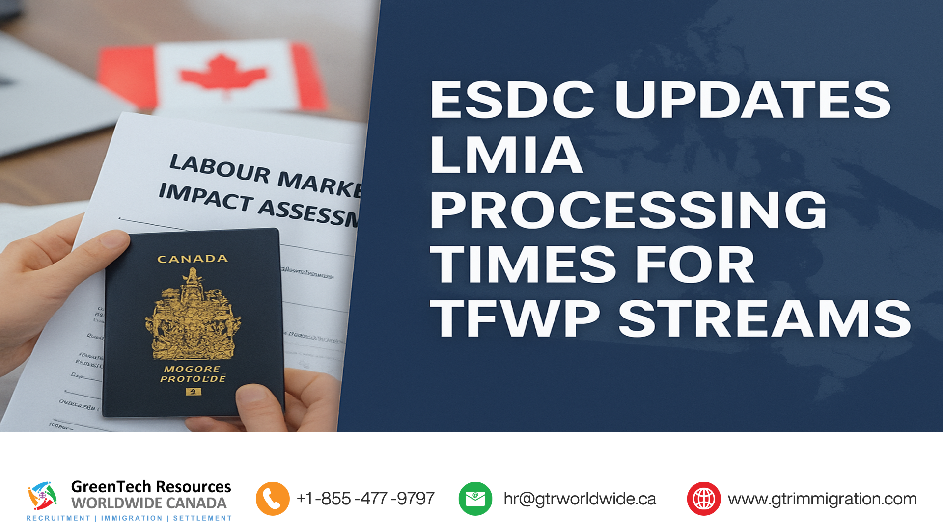 ESDC Updates LMIA Processing Times for TFWP Streams