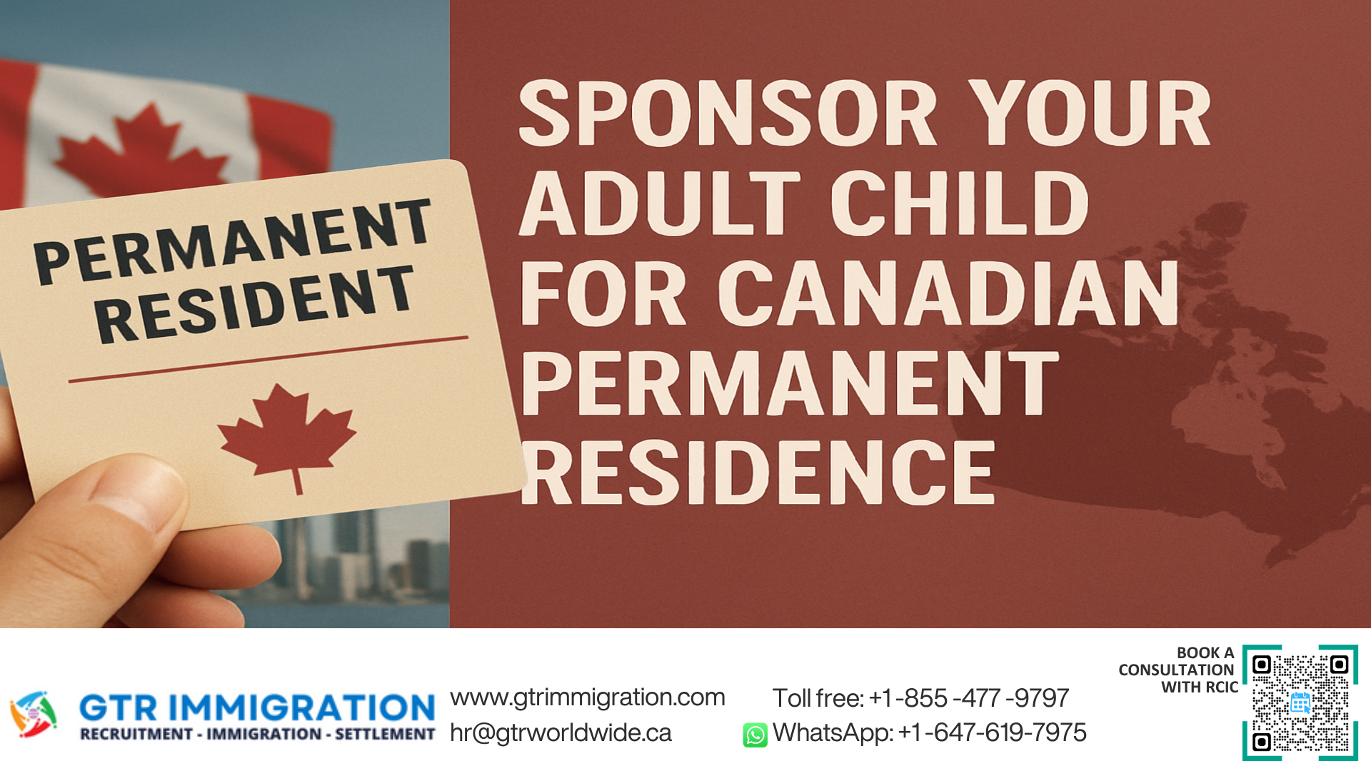 Sponsor Your Adult Child for Canadian Permanent Residence