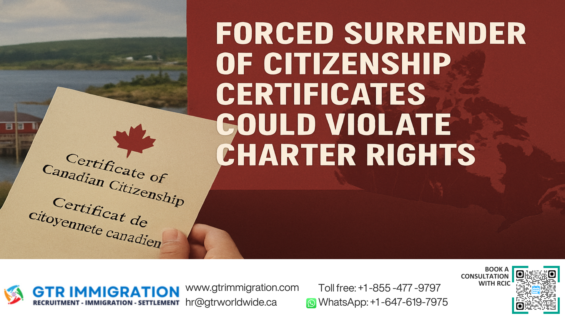 Forced Surrender of Citizenship Certificates Could Violate Charter Rights