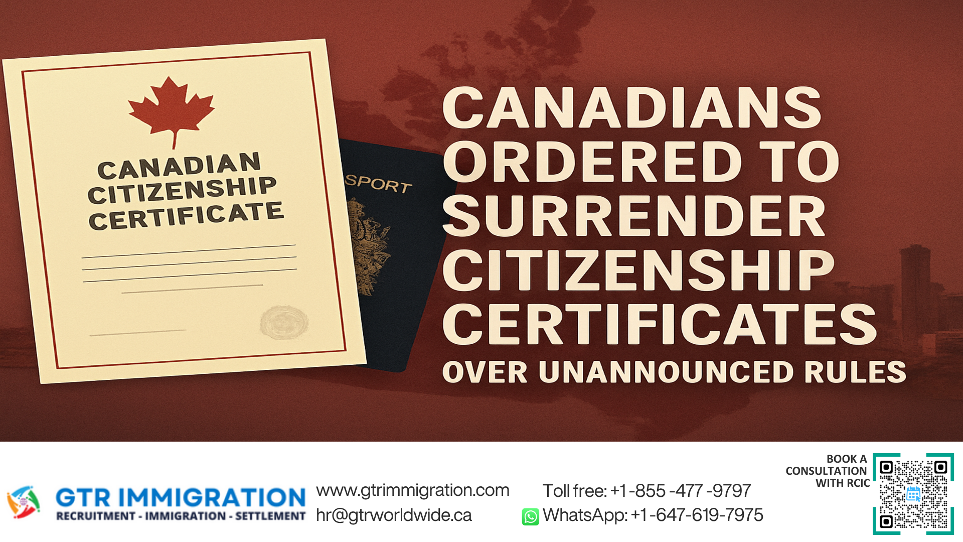Canadians Ordered to Surrender Citizenship Certificates Over Unannounced Rules