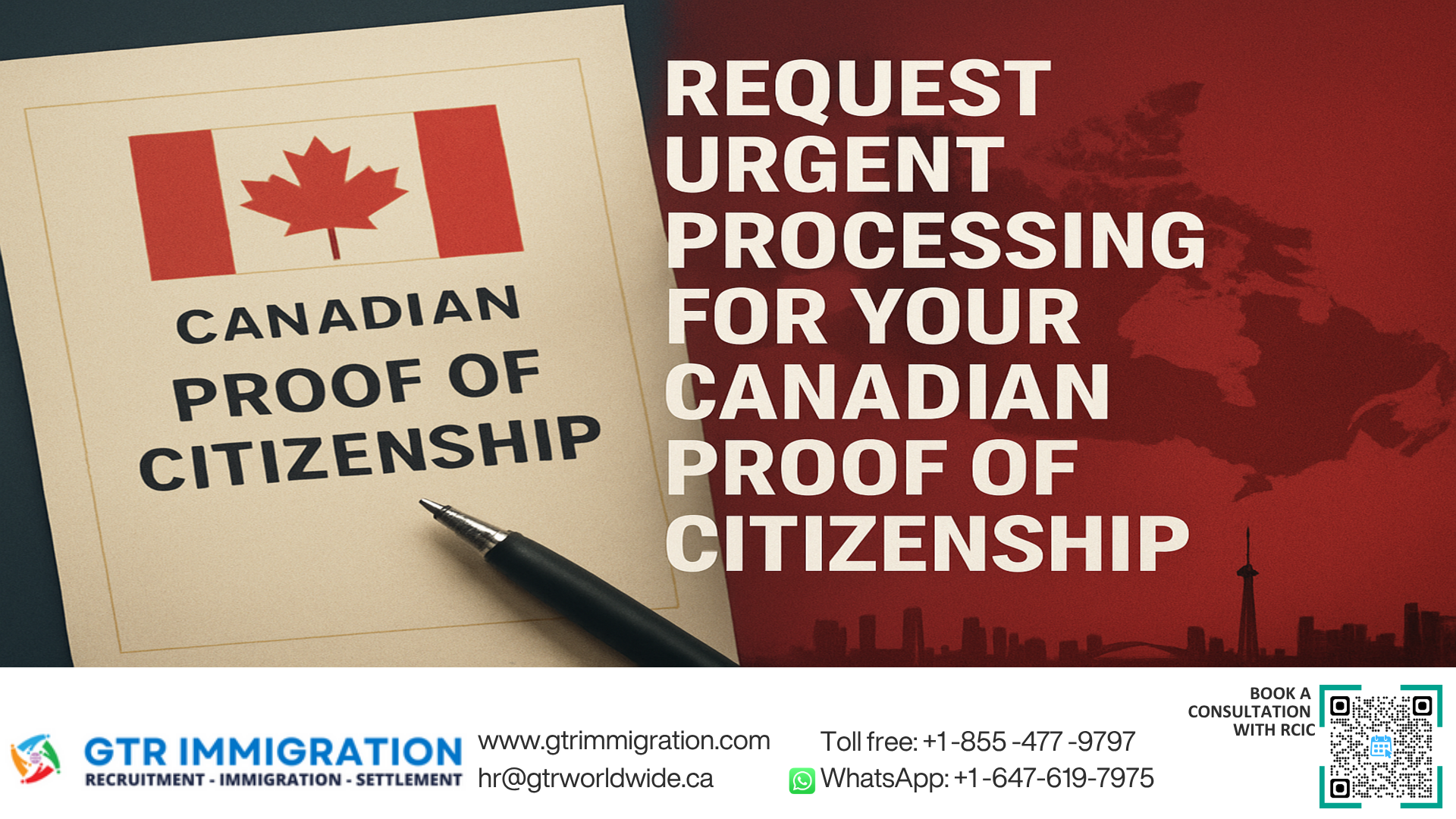 Request Urgent Processing for Your Canadian Proof of Citizenship