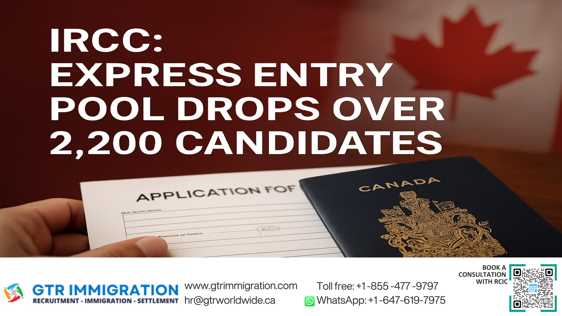 IRCC: Express Entry pool drops over 2,200 candidates