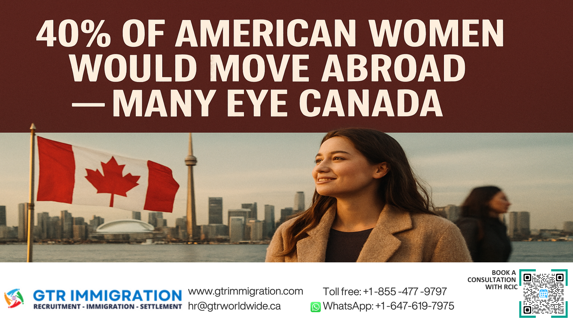 40% of American Women Would Move Abroad — Many Eye Canada