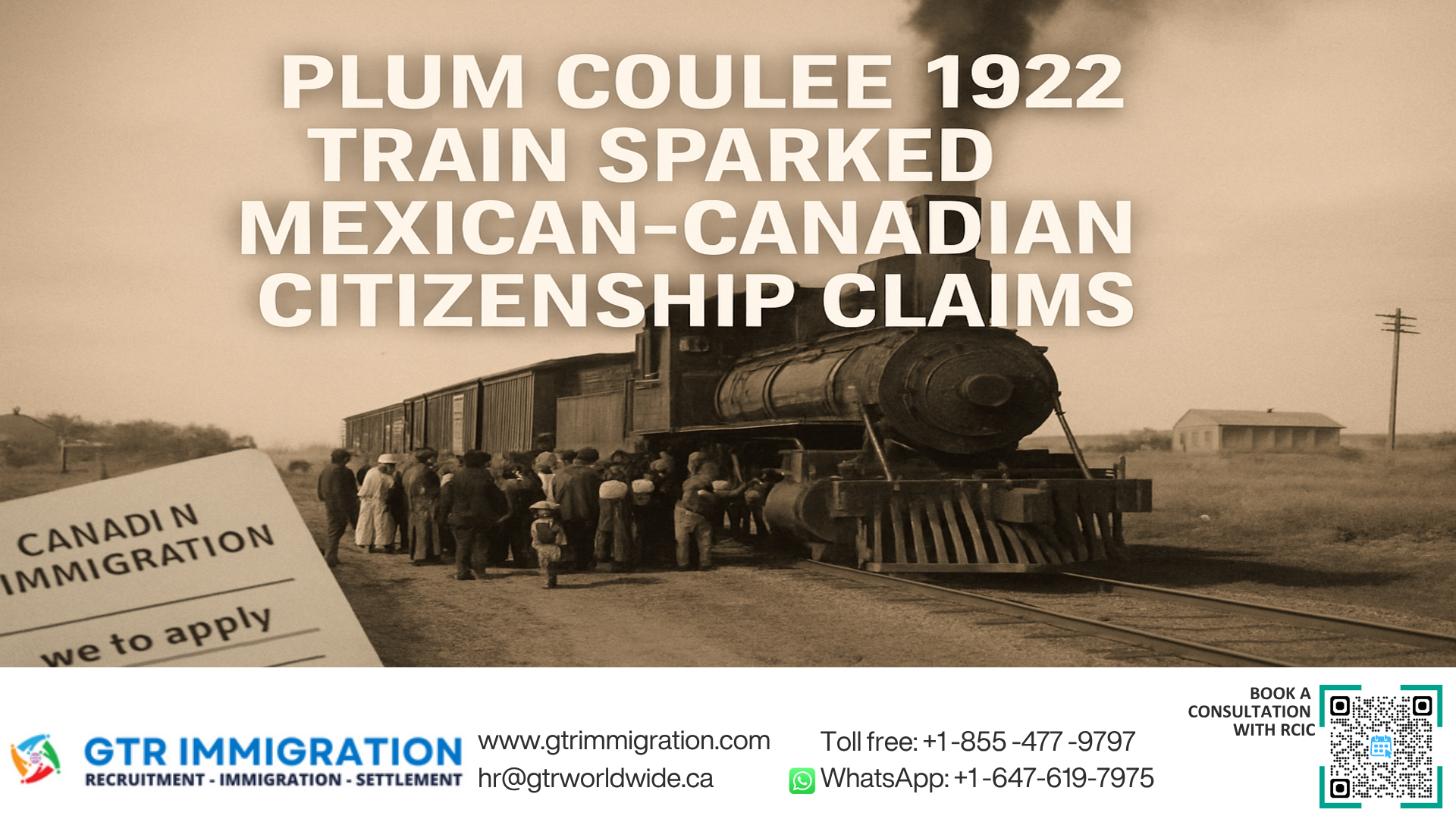 Plum Coulee 1922 Train Sparked Mexican-Canadian Citizenship Claims