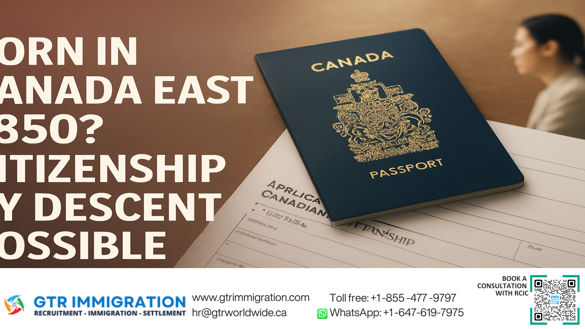 Born in Canada East 1850? Citizenship by descent possible